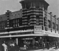 Harry Wood sponsored the Yarraville Trugo Club by giving the winners of each game some monitary award. Woods Emporium corner of Ballarat and Anderson streets Yarraville c1959.