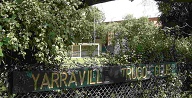 'Yarraville Trugo Club' sign in Beaton Reserve Yarraville 2007