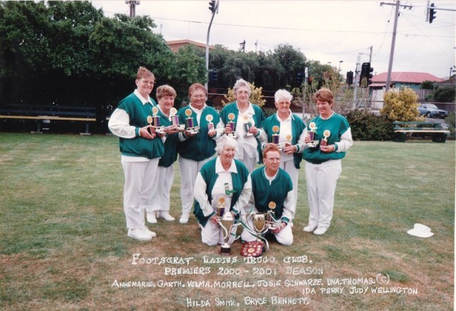 Footscay Ladies Trugo Club 2000-01 Season