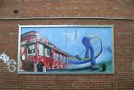 2007 Trugo mural opposite the Sun Theater in Canterbury Street Yarraville, Mural created by Peter Mc Mahon 2003