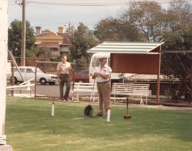 Bill Gwynn, Martin Pashe, South Melbourne Trugo Ground